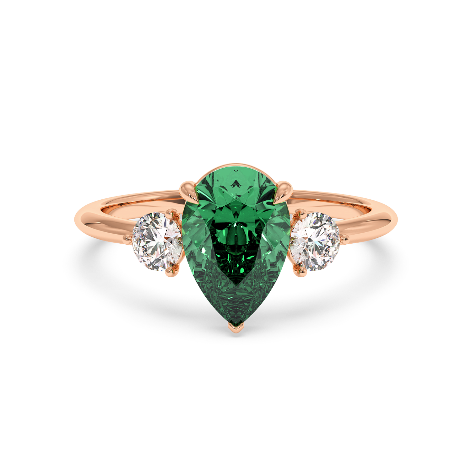 18K Rose Gold Aida Engagement Ring