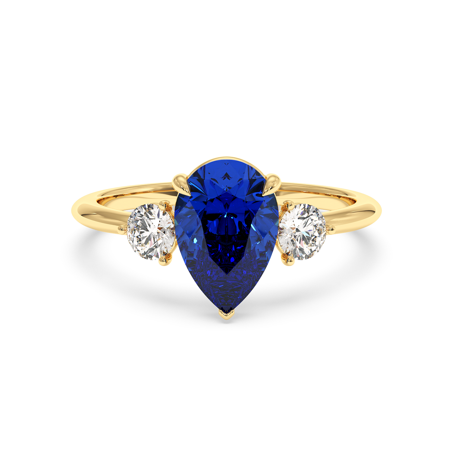 18K Yellow Gold Aida Engagement Ring