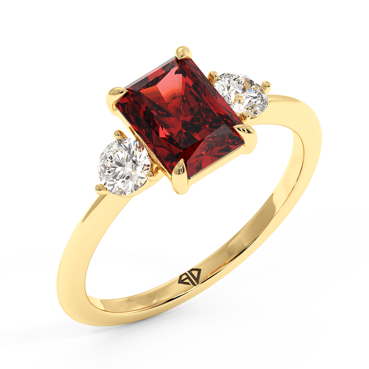 18K Yellow Gold Aida Engagement Ring