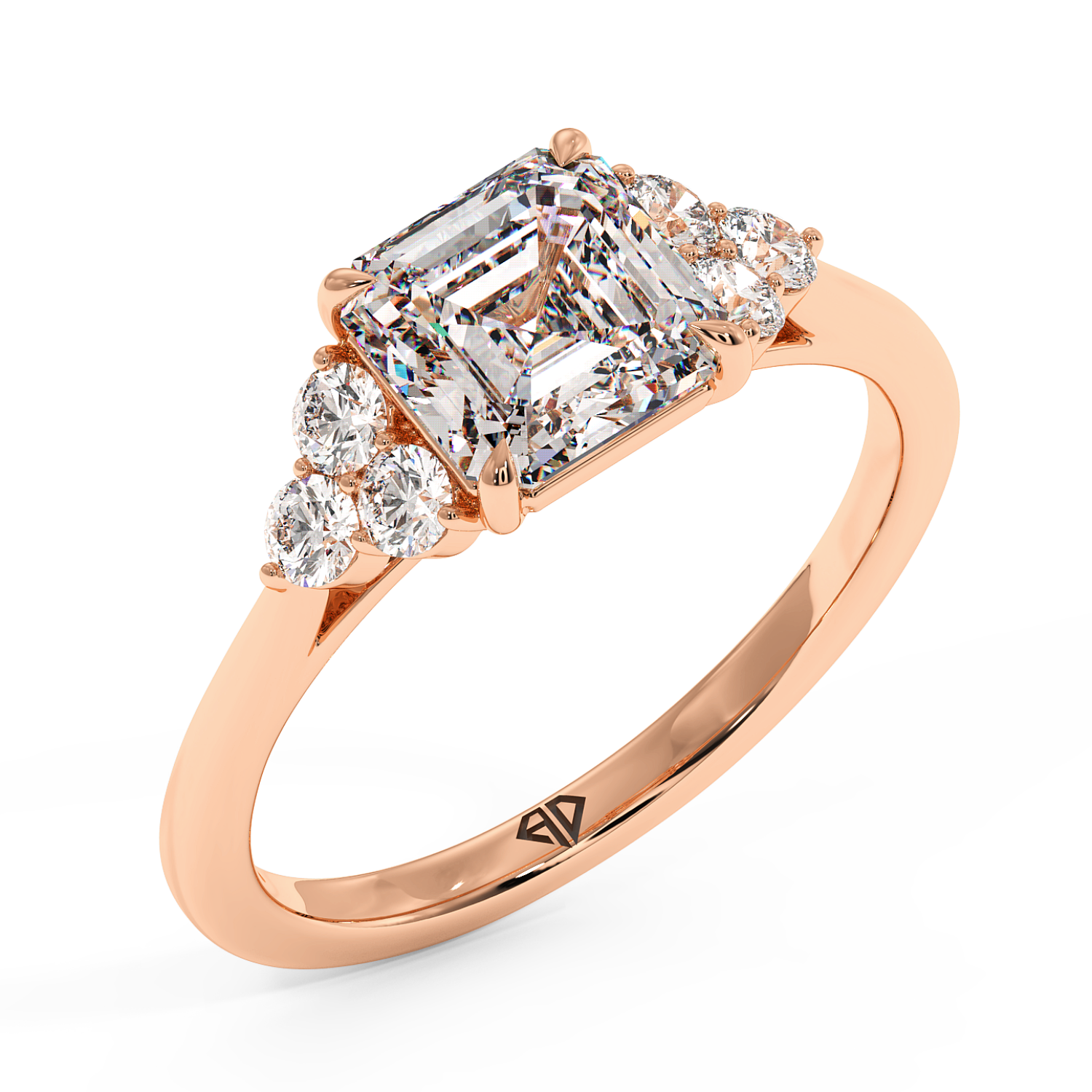 18K Rose Gold Sasha Engagement Ring