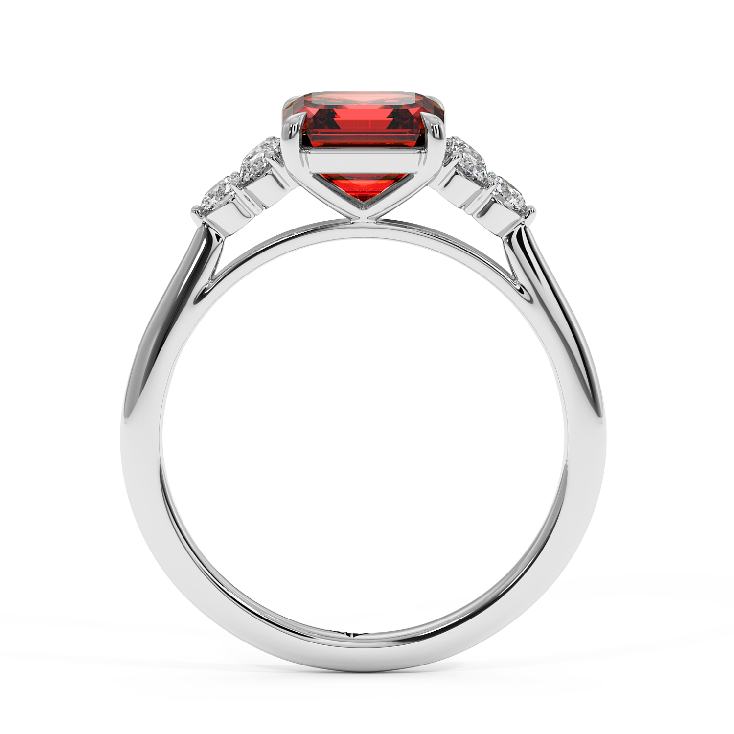 18K White Gold Sasha Engagement Ring