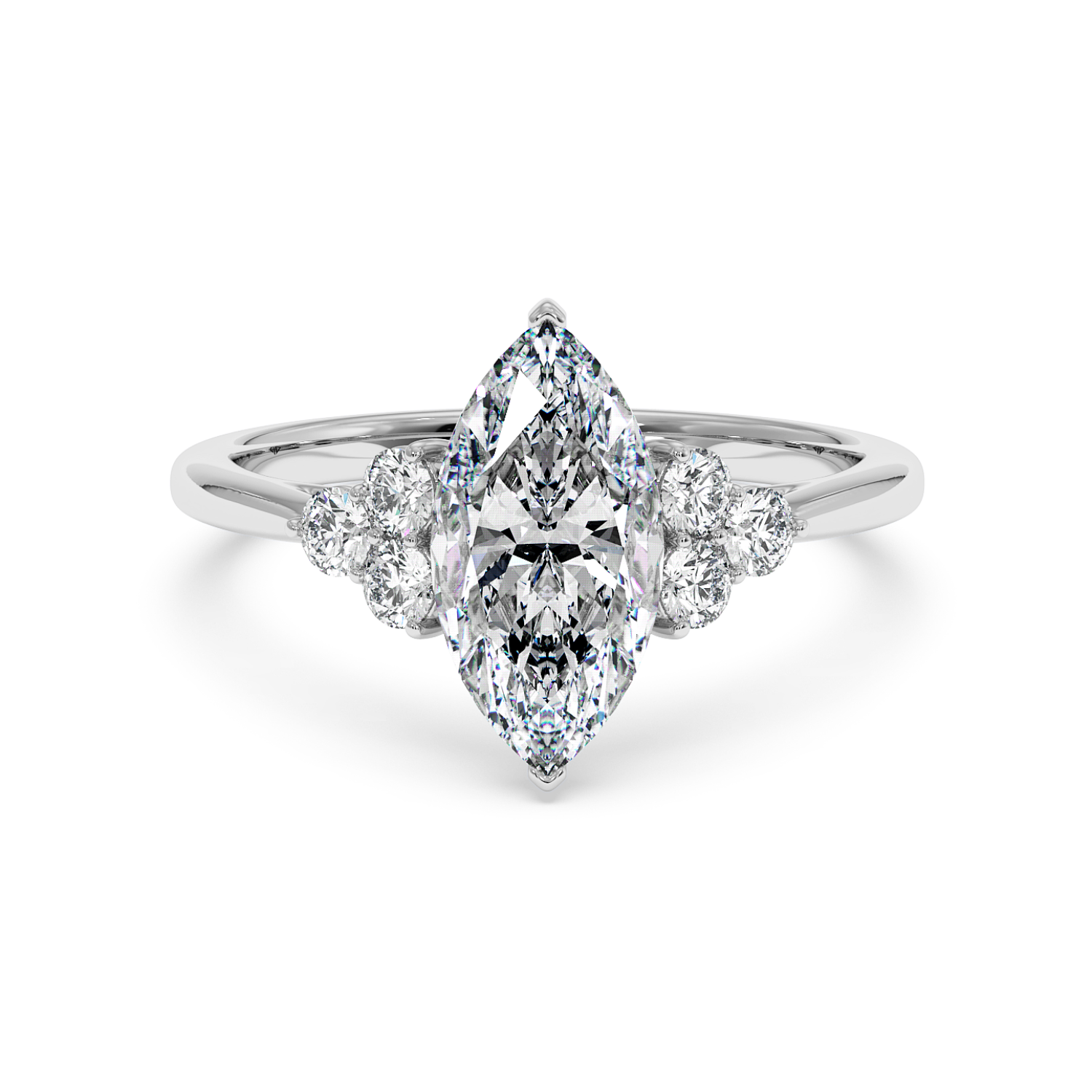 18K White Gold Sasha Engagement Ring