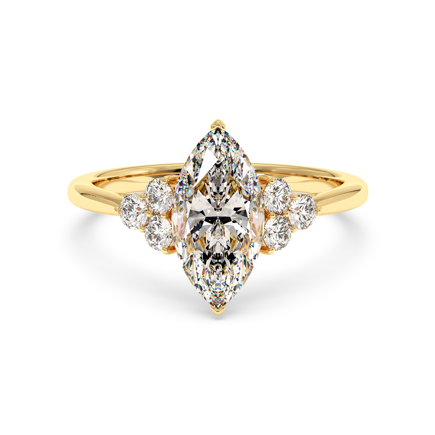 18K Yellow Gold Sasha Engagement Ring