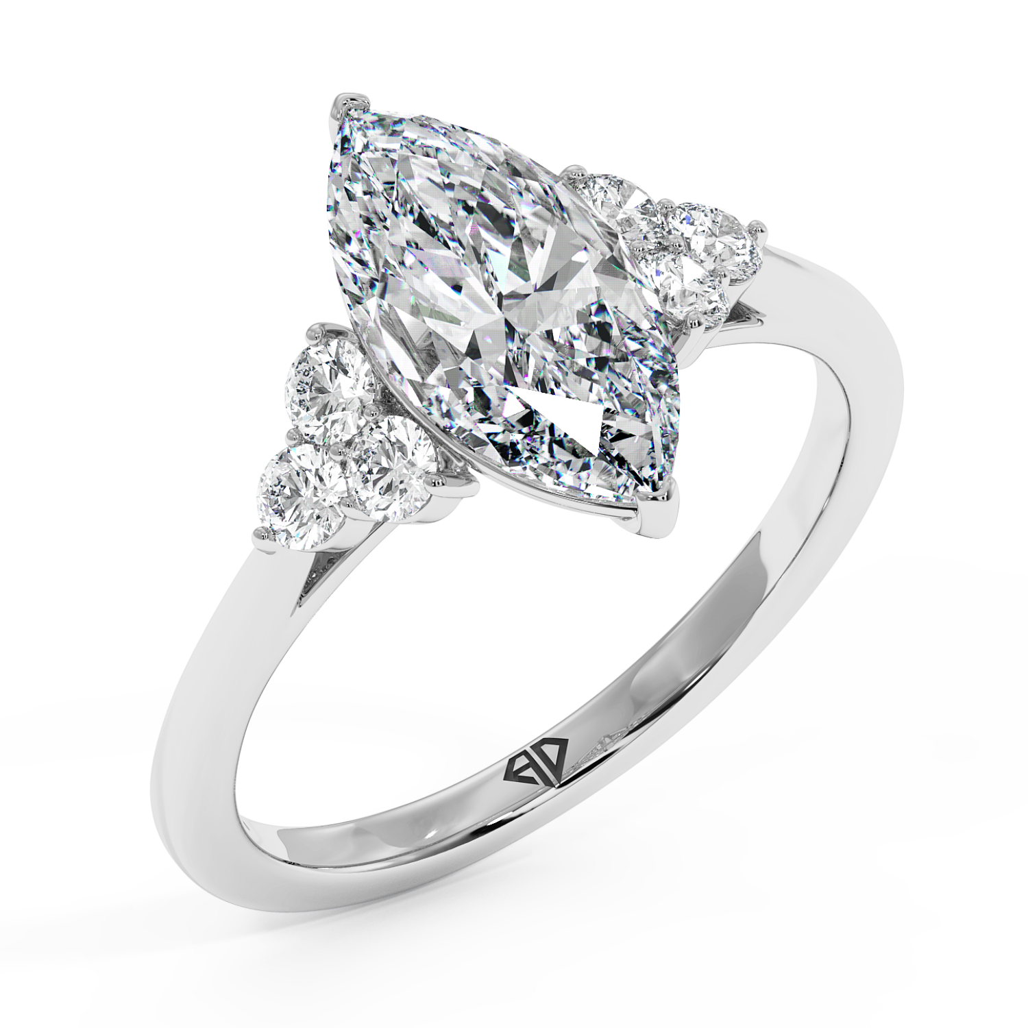 18K White Gold Sasha Engagement Ring