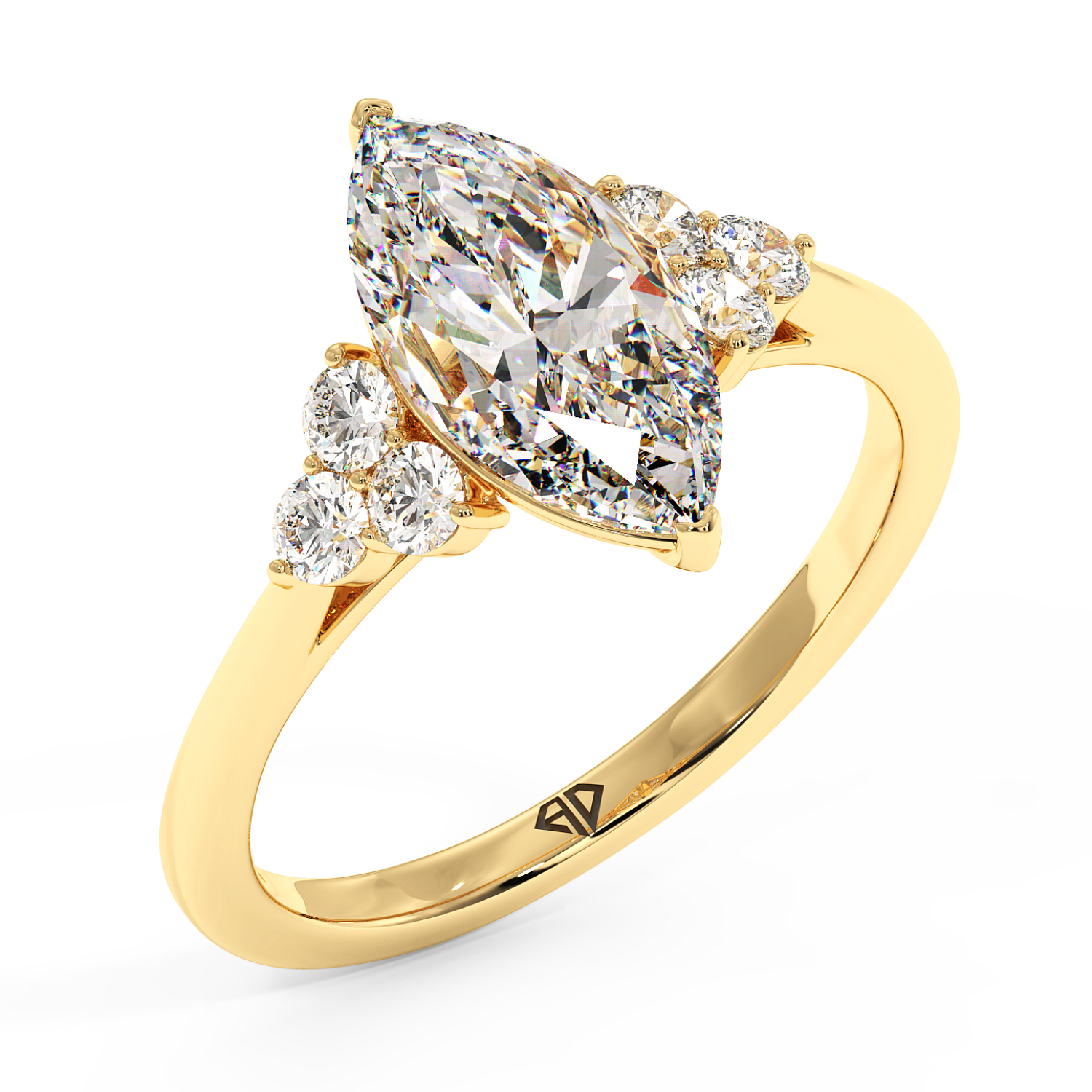 18K Yellow Gold Sasha Engagement Ring