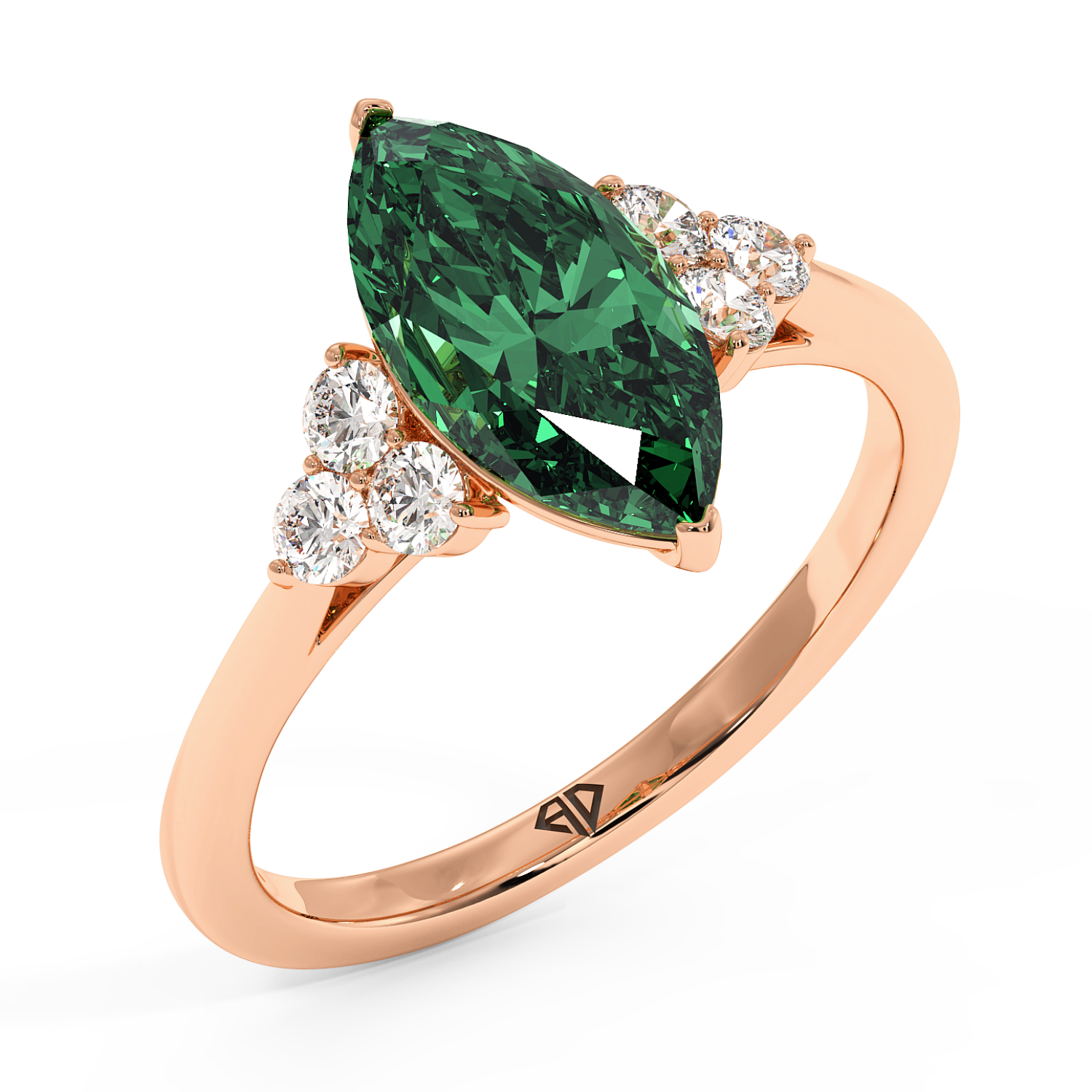 18K Rose Gold Sasha Engagement Ring