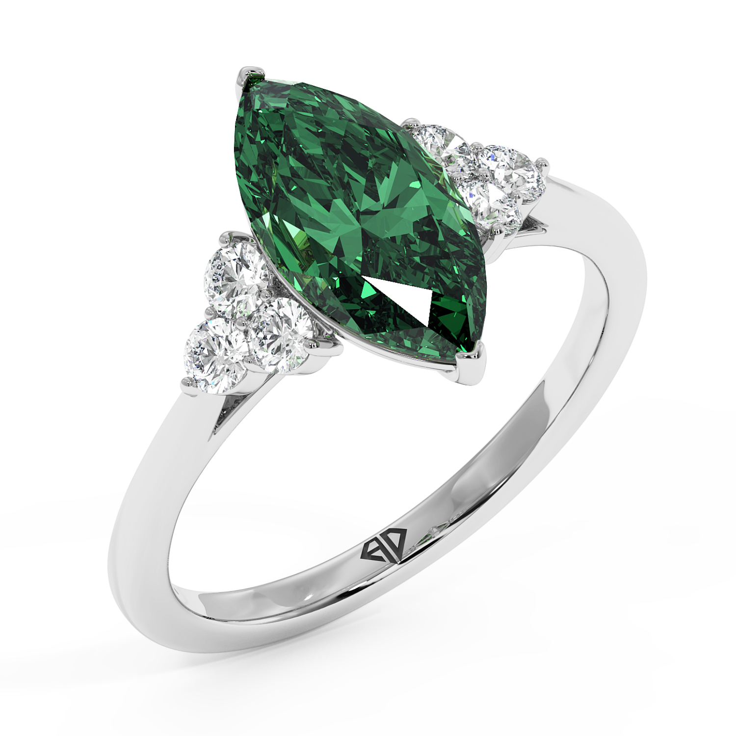 18K White Gold Sasha Engagement Ring