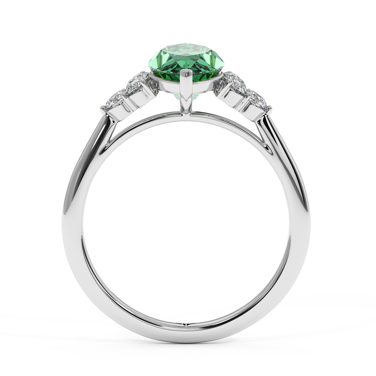 18K White Gold Sasha Engagement Ring