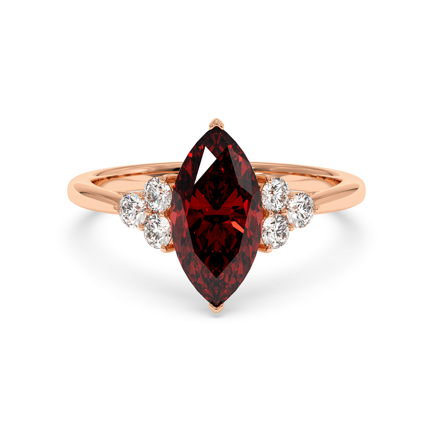 18K Rose Gold Sasha Engagement Ring