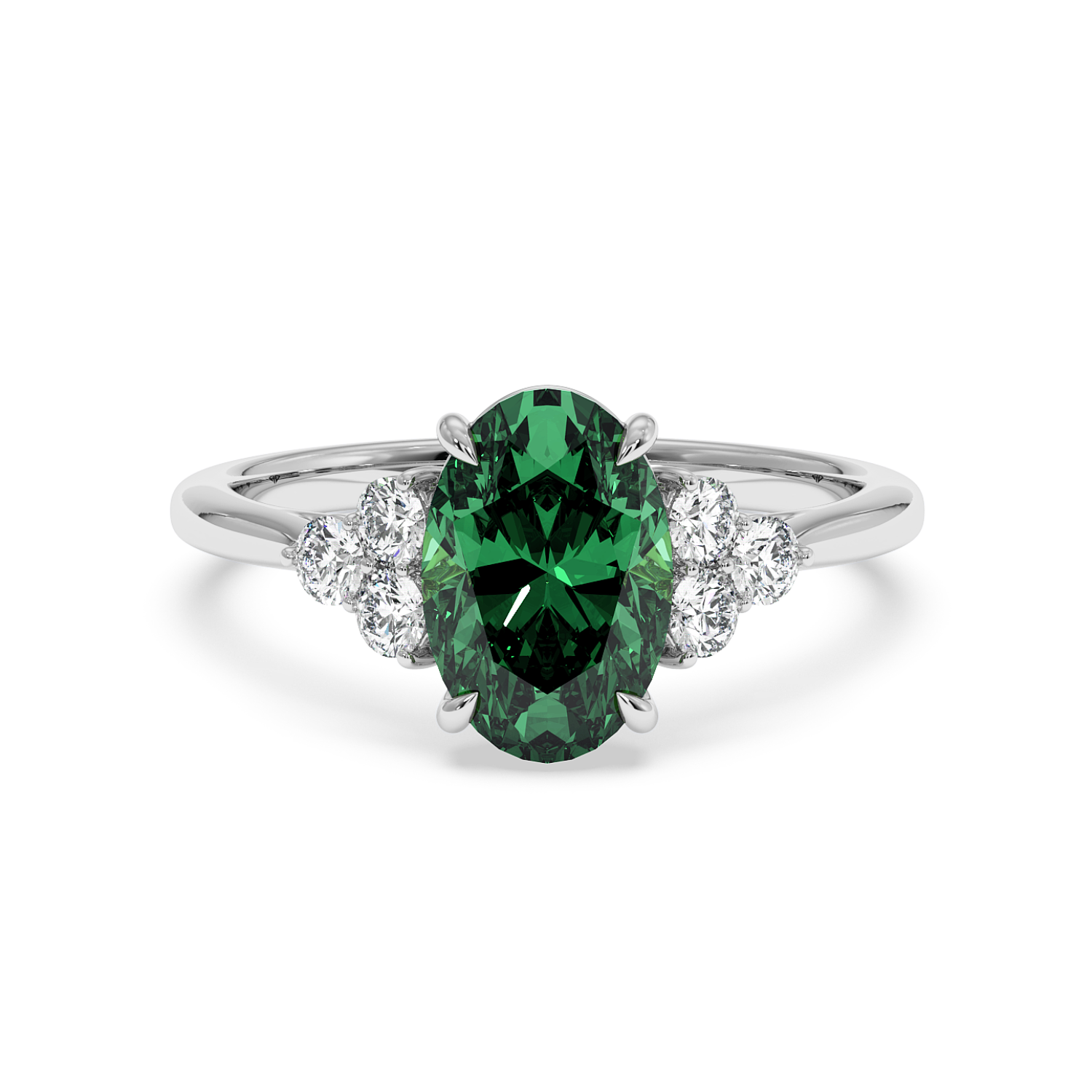 Platinum Sasha Trilogy Engagement Ring