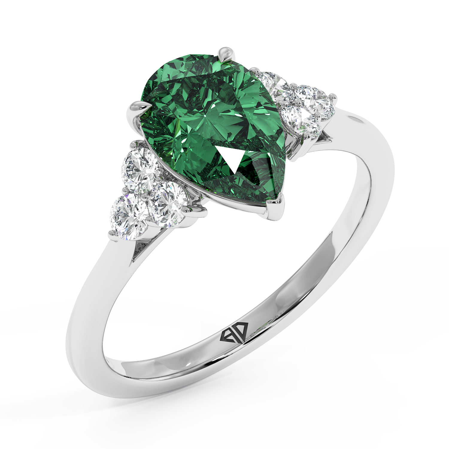 18K White Gold Sasha Engagement Ring