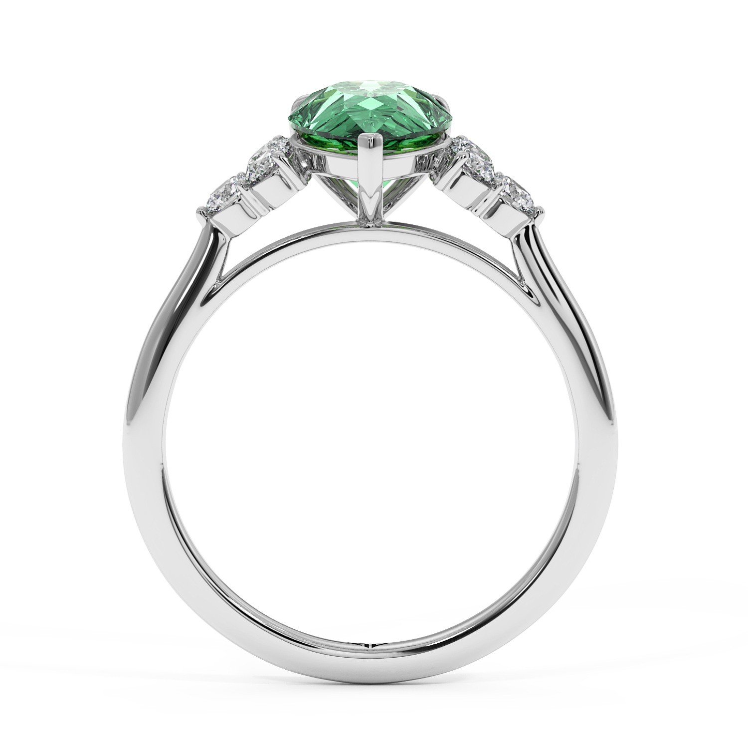 18K White Gold Sasha Engagement Ring
