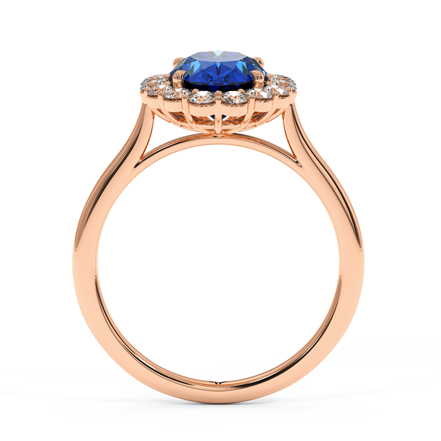 18K Rose Gold Matilda Sapphire Gemstone Engagement Ring