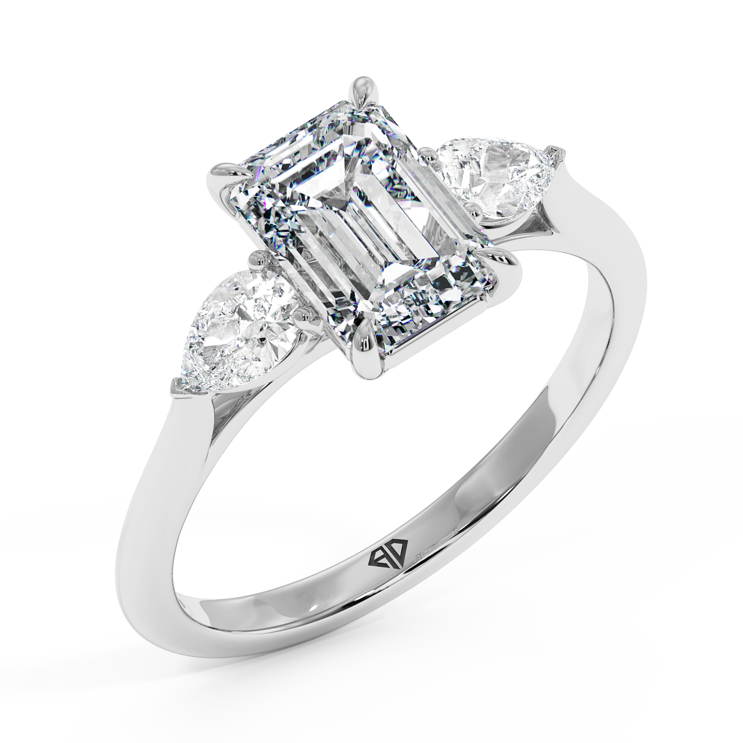 18K White Gold Verona Engagement Ring
