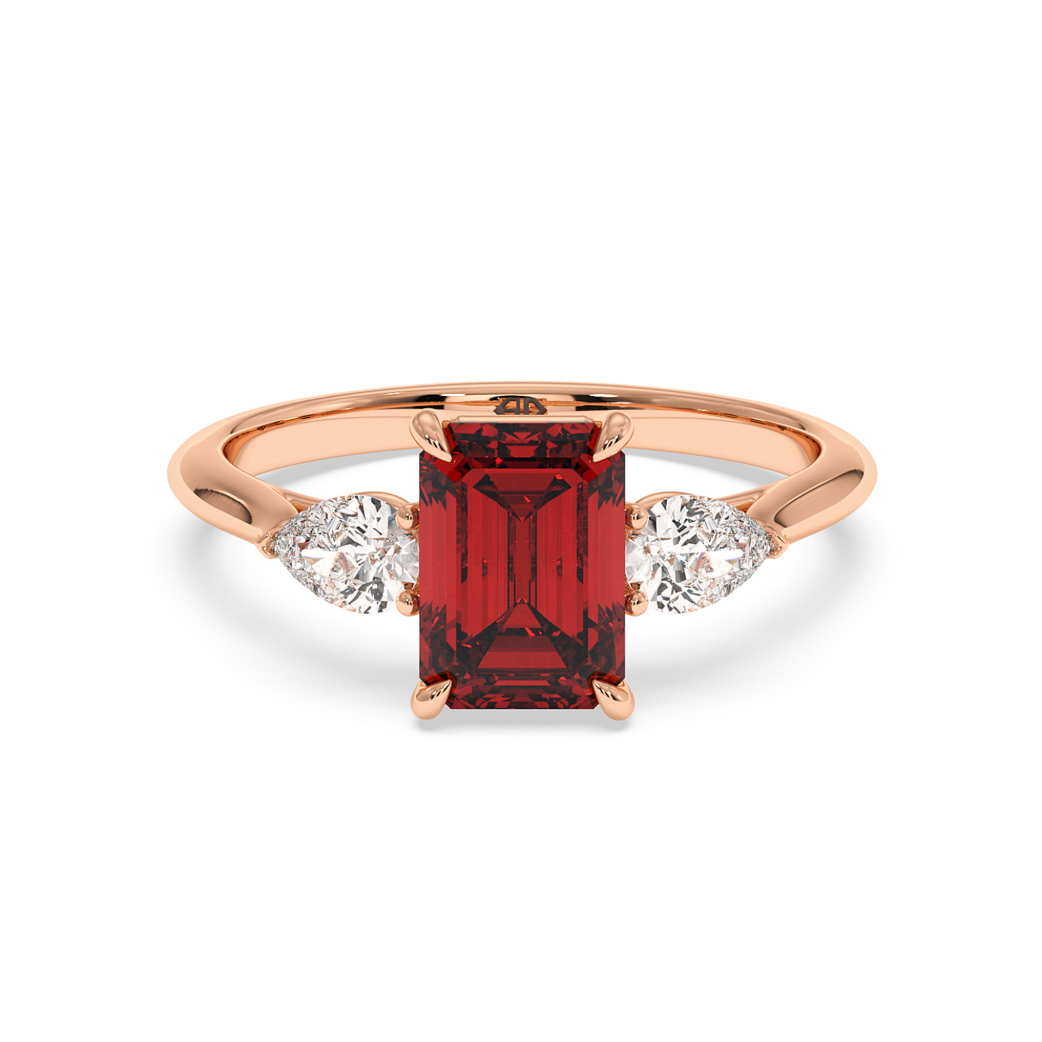 18K Rose Gold Verona Engagement Ring