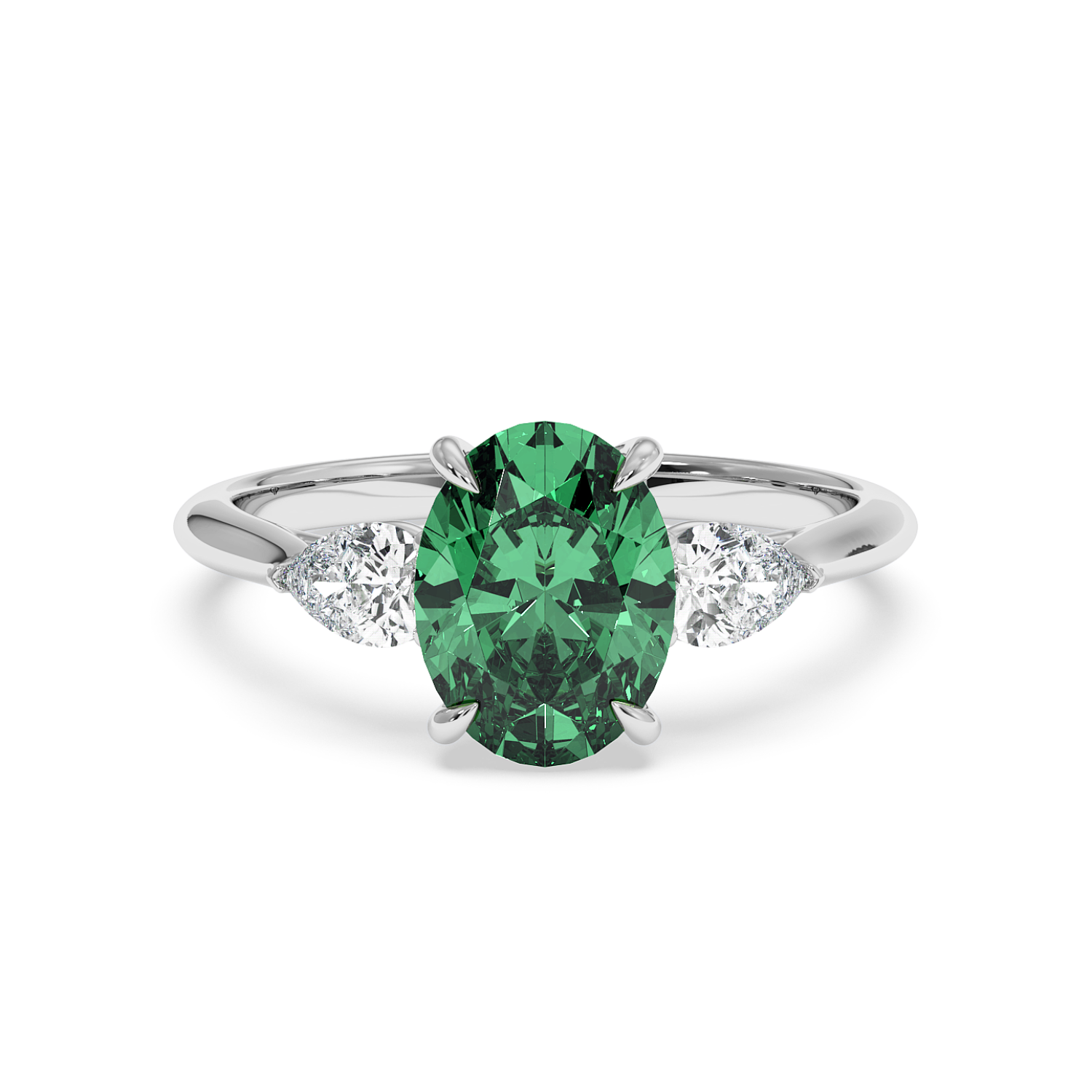 18K White Gold Verona Engagement Ring