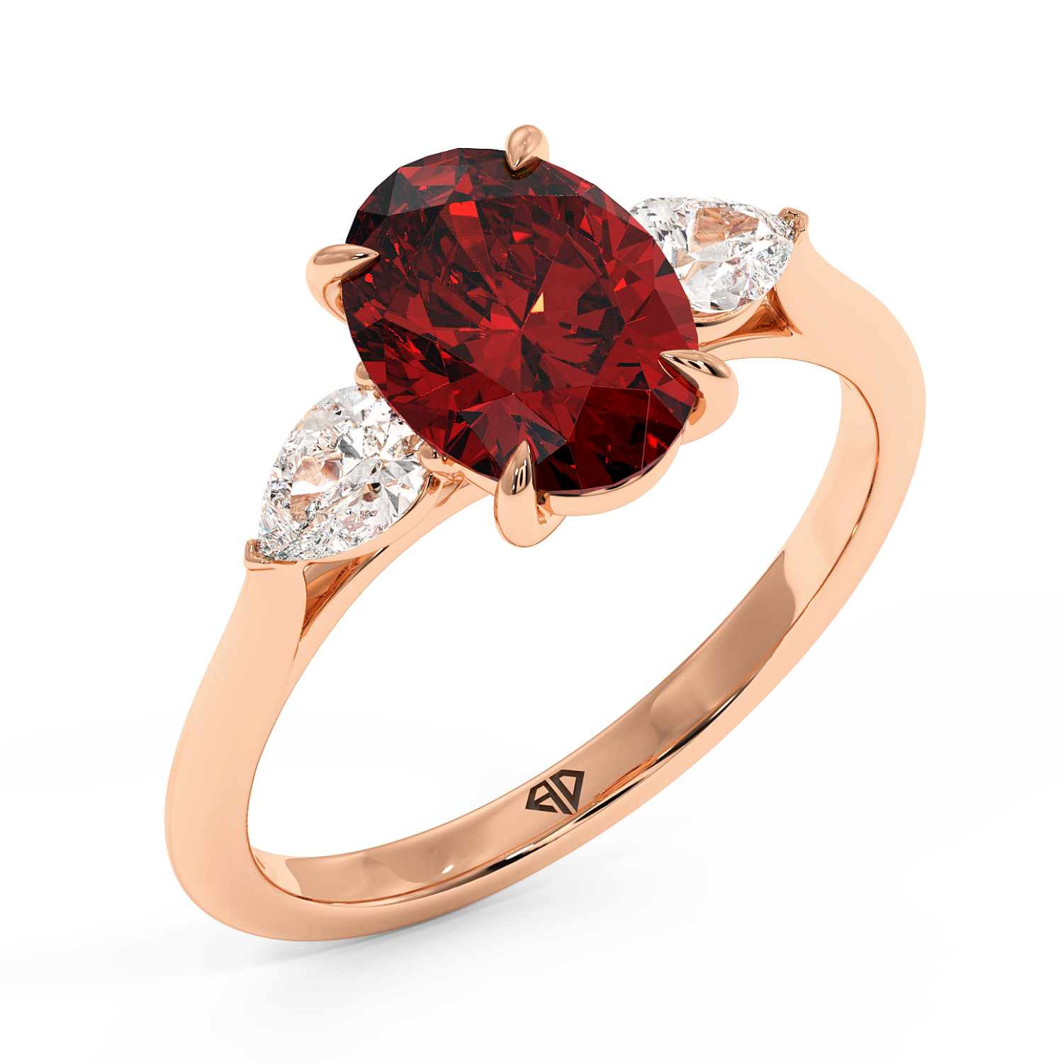 18K Rose Gold Verona Engagement Ring