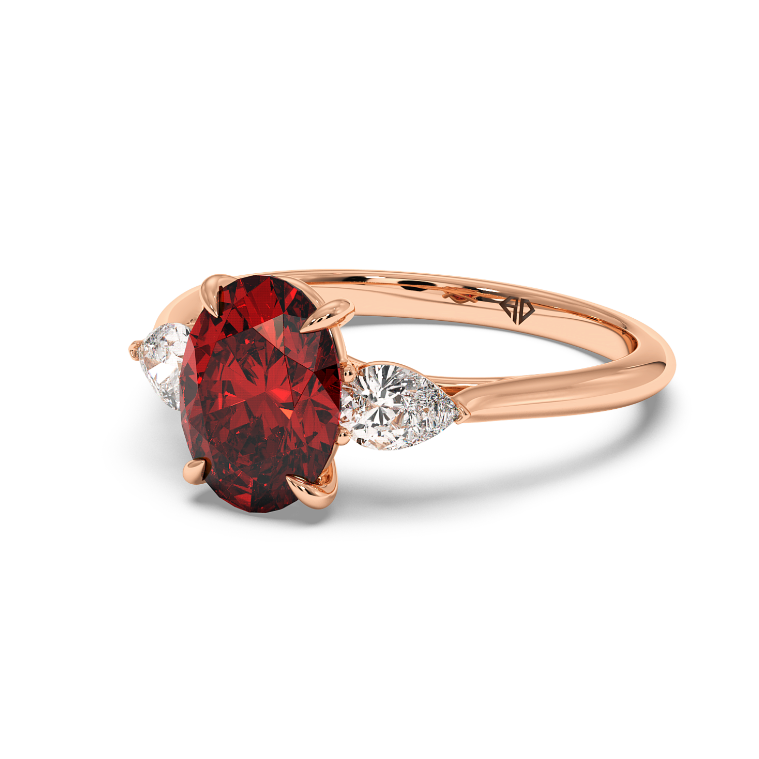 18K Rose Gold Verona Engagement Ring