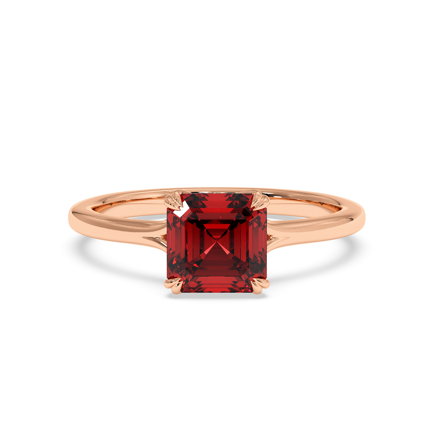 18K Rose Gold Leone Engagement Ring