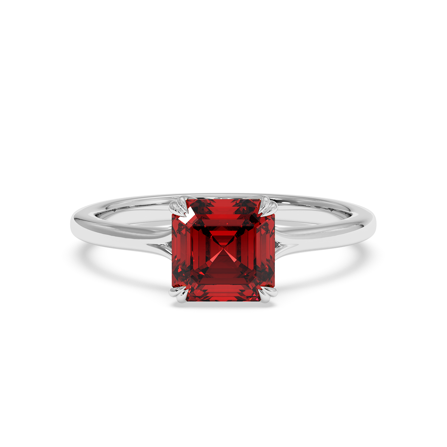 18K White Gold Leone Engagement Ring