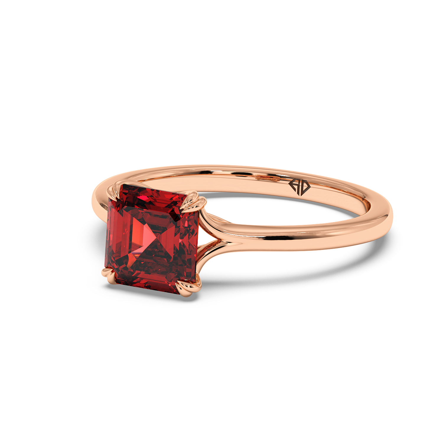18K Rose Gold Leone Engagement Ring