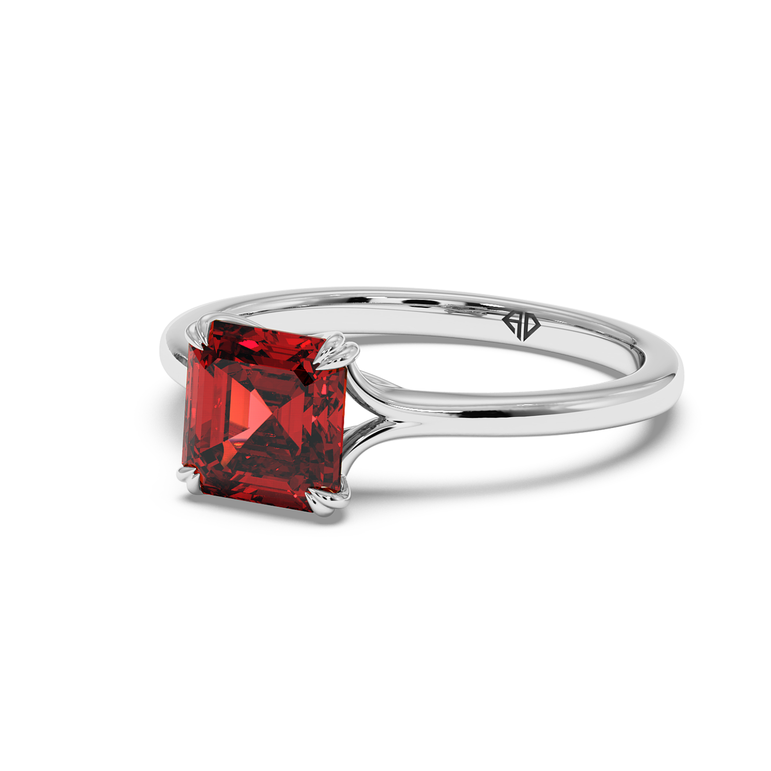 18K White Gold Leone Engagement Ring