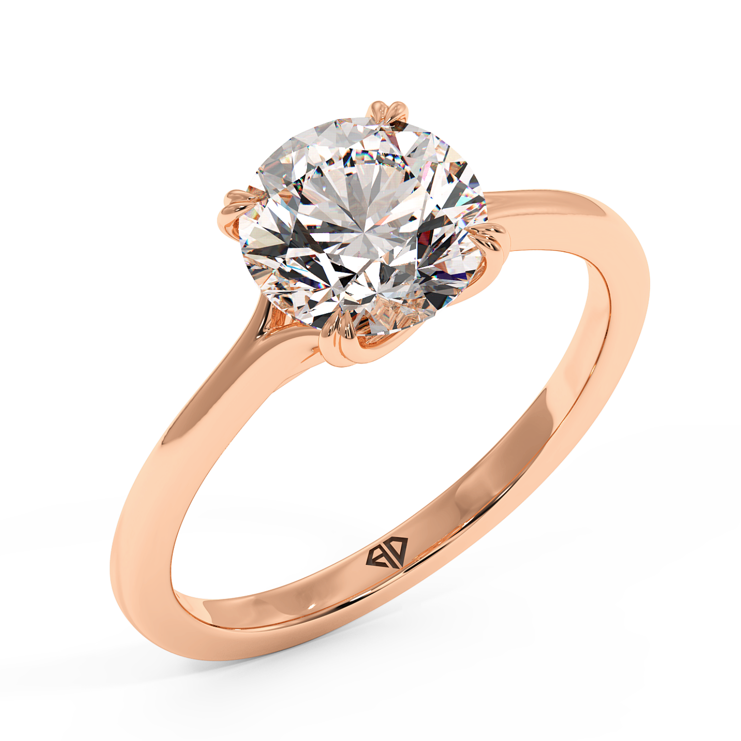 18K Rose Gold Leone Engagement Ring