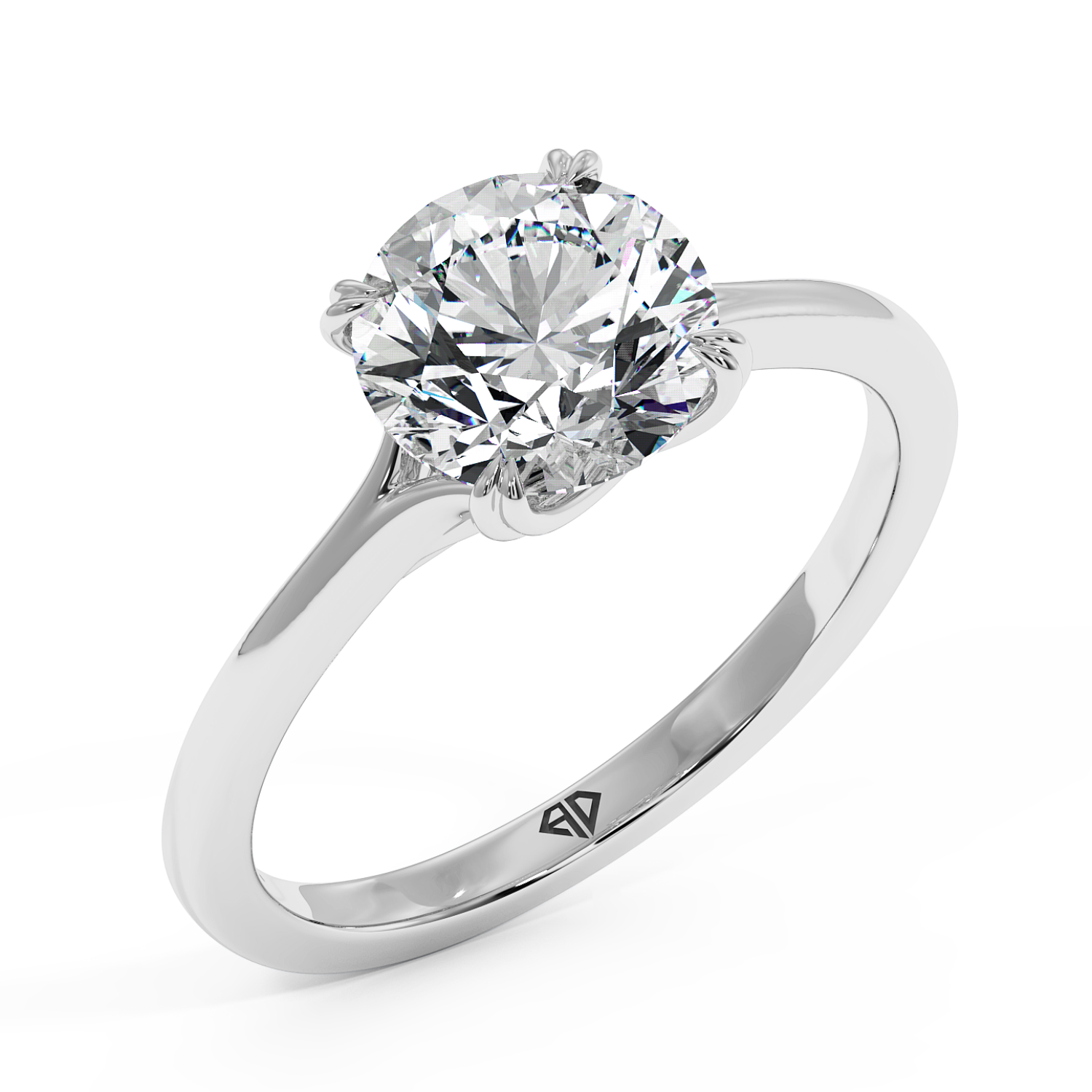 18K White Gold Leone Engagement Ring
