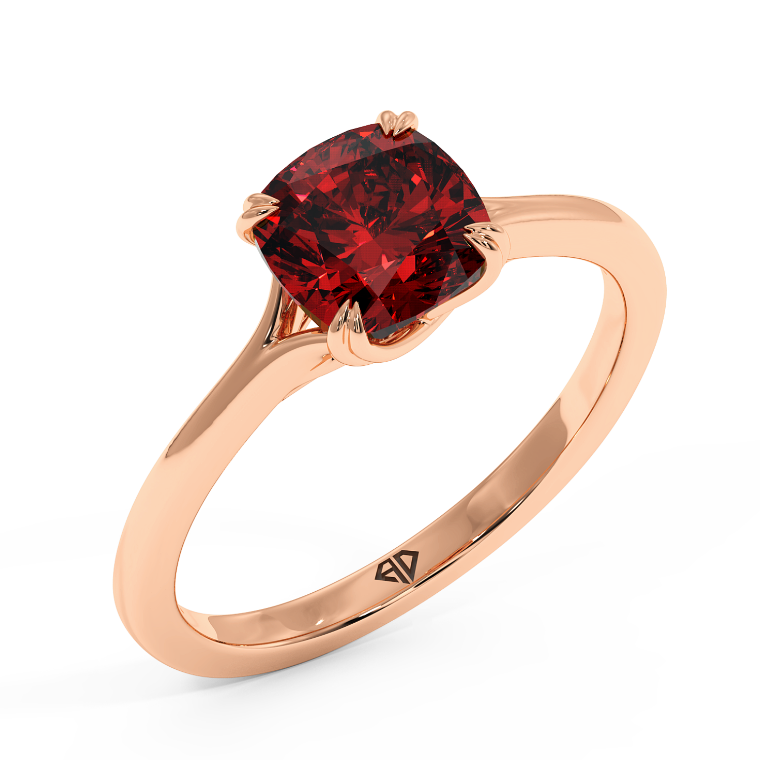18K Rose Gold Leone Engagement Ring