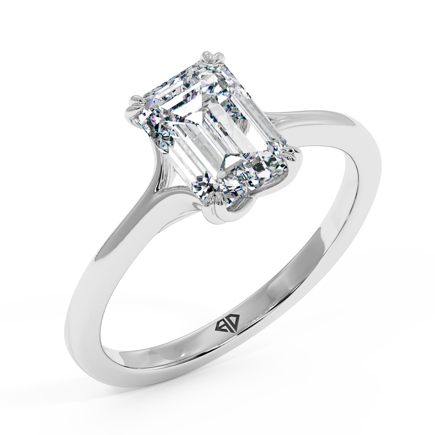 18K White Gold Leone Engagement Ring