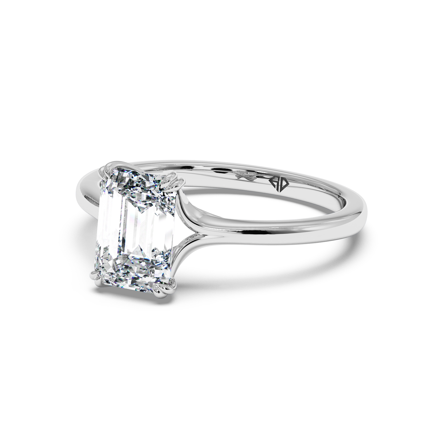 18K White Gold Leone Engagement Ring