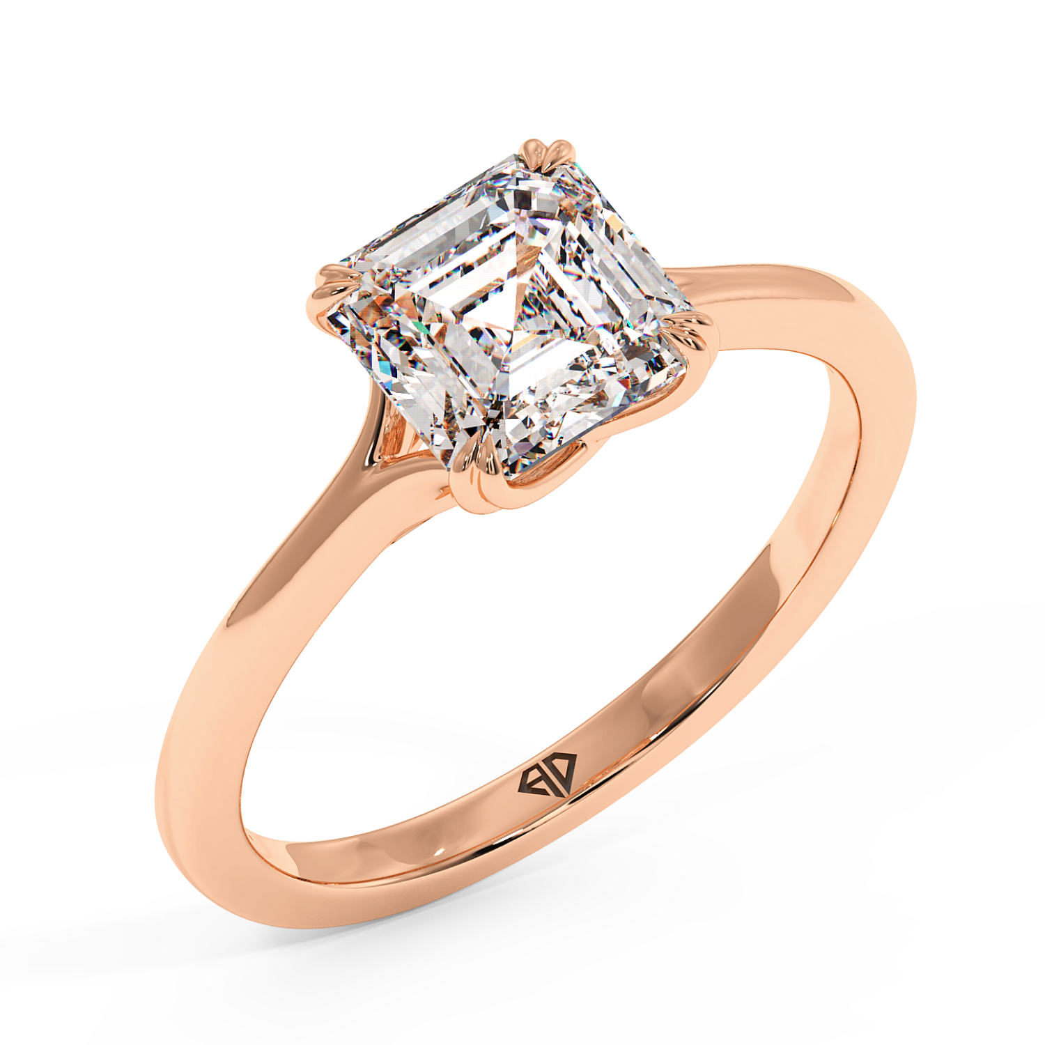 18K Rose Gold Leone Engagement Ring