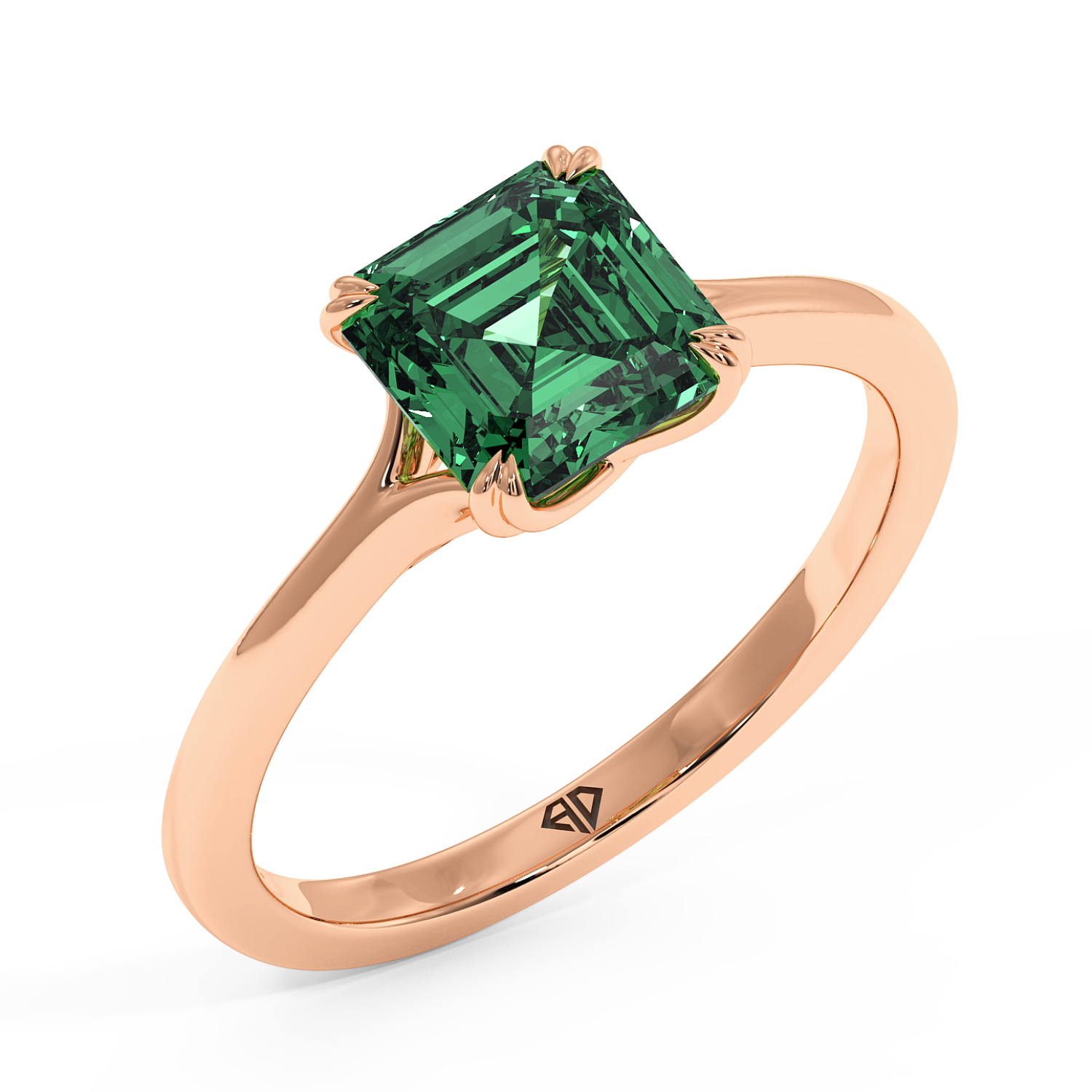 18K Rose Gold Leone Engagement Ring