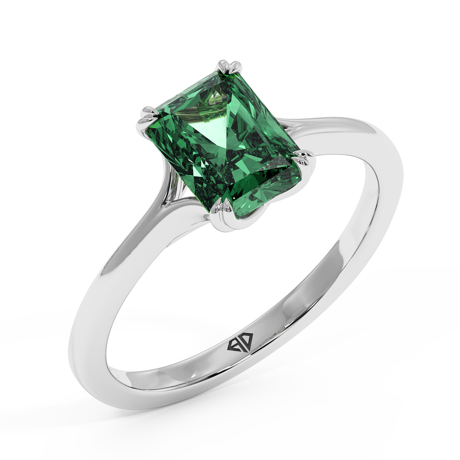 18K White Gold Leone Engagement Ring